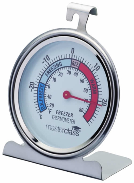 MasterClass Large Stainless Steel Fridge and Freezer Thermometer 